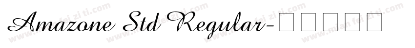 Amazone Std Regular字体转换